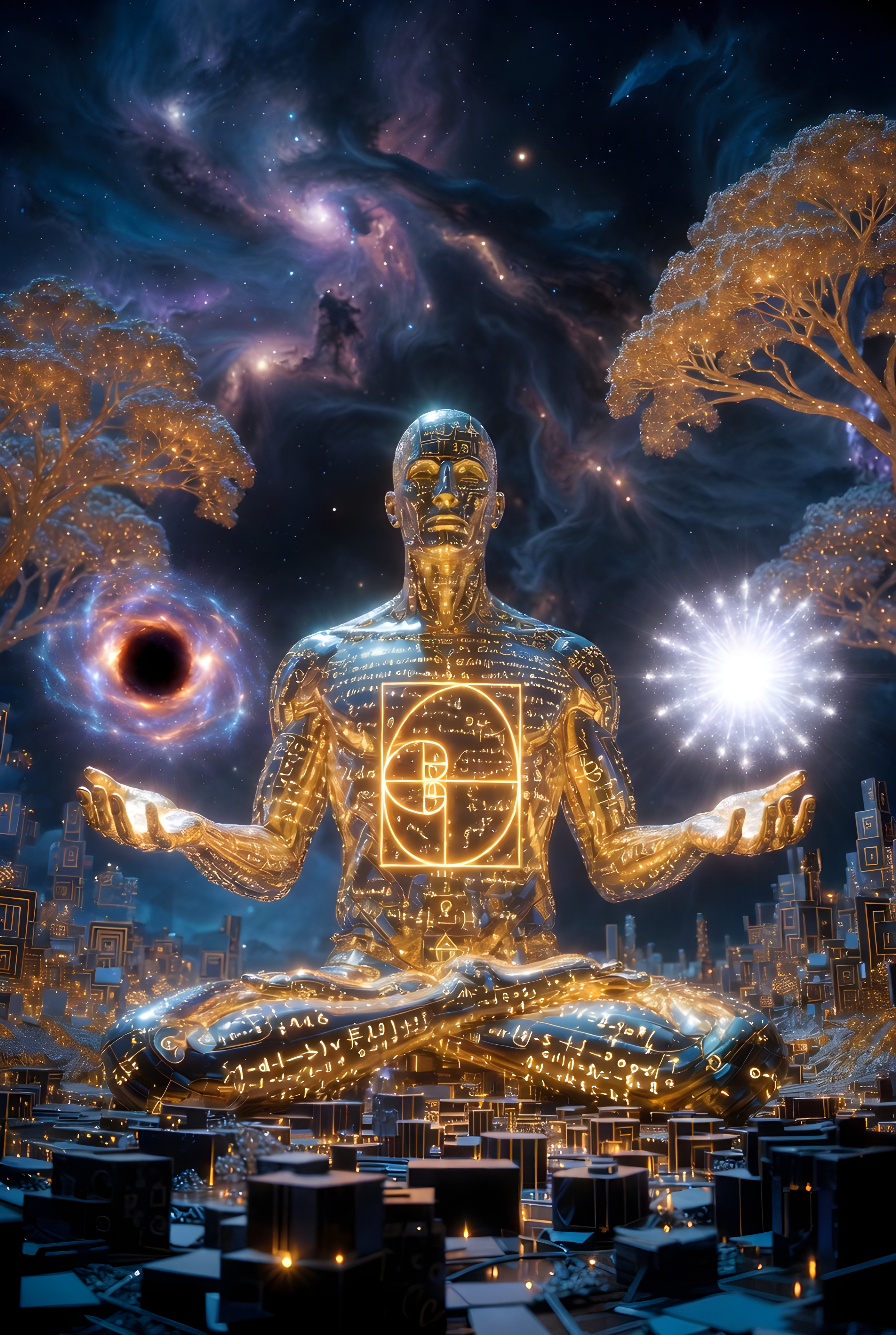 Golden Ratio of Being — Metaphysical Series by Quentin Atwood